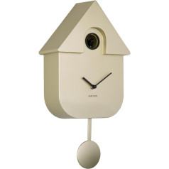 Karlsson Cuckoo Clock Modern Cuckoo Metallic - Gold - 21.5 x 8.5 x 41 cm - Rectangle - Thermoplastic - Wall Clock Modern Living Room - Wall Clocks - Cuckoo Clock