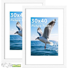 Ainewwey 30 x 40 Rahmen, Weiß, 2 Stück