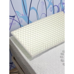 Talamo Italia - Pair of Pillows for Bed, 100% Made in Italy, Massage Foam Pillows, Hypoallergenic and Breathable, 73 x 43 x 14 cm
