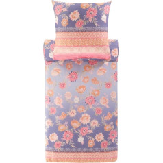 Bassetti POSILLIPO 9327418 Bed Linen + 2 Pillowcases 100% Cotton Satin Lavender L1 Dimensions: 200 x 200 cm Purple
