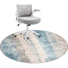 Honorstar Floor Protection Mat for Hard Floors, 120 cm, Chair Underlay, Gaming Carpet, Floor Protection Mat, Office Chair Mat, Round Floor Mat, Non-Slip Office Chair Underlay, Chair Mats (Multi-Colour