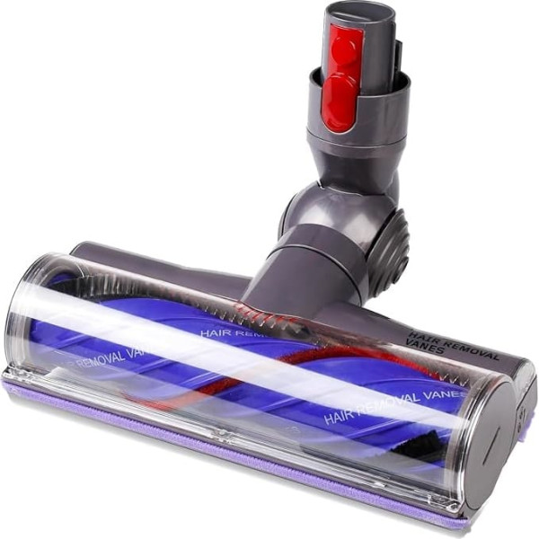 AEYBFGD Anti-Tangle Floor Brush Compatible with Dyson V7 V8 V10 V11 V15 Vacuum Cleaner, Direct Drive Replacement Brush, Accessories for Turbo Brush with Quick Release for Hard Floors and Carpets