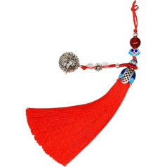 Silk Fringe with Rope Hanging Bell Elegant Pendant Bag Decorative Charm Clothing Embellishment Fashion Accessory Elegant Bag