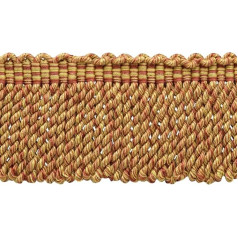 DecoPro BFDK3 (11829) 76mm Long Dark Rust Cajun Spice Camel Gold Bullion Fringe Trim Style BFDK3 (11829) Colour: Ginger - N45 (Price Per Metre)