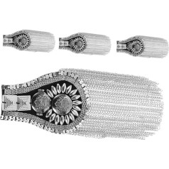 LIFKOME 4stücke Fransen-schulterstücke Mit Nieten Einfach Anzuwendende Schulterverzierung Für Kostüme Und Party-outfits Dekorative Stofffransen Für Bühnenauftritte