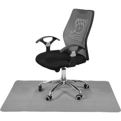 Dyna-Living Office Chair Mat, Multipurpose Chair, Low Pile Carpet, Hard Floor Protection Mat, Floor Protector for Wheelchairs, Non-Slip Computer Chair Mat for Hard Floors (Grey)