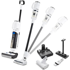 MEDION Wet Dry Vacuum Cleaner H30 (2-in-1 Wireless Suction Mop and Battery Vacuum Cleaner, Up to 45 Minutes Running Time, Separate Fresh Water Dirty Water Tank, Mop Vacuum Cleaner for Hard Floors