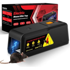 Electric Rat Trap, 2000 V, Powerful Voltage to Kill Rats Instantly, Mouse Traps for Indoors, Kitchen, Effective for Small Mice