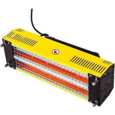 Lack-Einbrennlampe, Infrarot-Trockner-Backen Infrarot-Farbhärtungslampe Kurzwelle Infrarot-Heizkörper-Karosserie-Reparatur-Paint-Lampen-Trockner(Yellow)