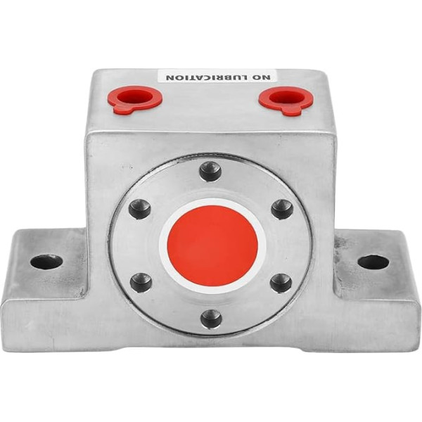 AUNMAS Pneumatischer Turbinenvibrator 3160N Force G1/4 Zoll mit Schalldämpfer, Luftvibrator aus Edelstahl 304 Zur Materialverdichtung und Entwässerung in Industriellen Trichteranwendungen
