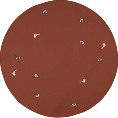 broste Copenhagen 71210211 Bird Christmas Tree Skirt Smoked Paprika 120 cm