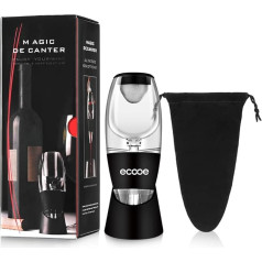 ecooe Wine Decanter Set, Fast Dispersing Red Wine Aerator With Stand