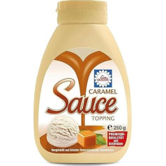 Liotta Caramel Dessert Sauce 250 g - Syrup, Topping, Fruit Sauce - Ideal as Topping for Coffee, Ice Cream and Desserts