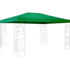 Quick Star Replacement Roof for Rank Gazebo 3 x 4 m Green Replacement Cover Gazebo Roof