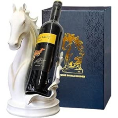Yingaversai Wine Bottle Holder Wine Racks Table Top Horse Statue as Home Kitchen Wine Cellar Decorative Storage Organiser, Horse Sculpture Horse Decor Horse Gifts for Girls Men Women