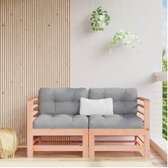 ‎Homgoday Homgoday Corner Garden Sofas 2 Pack Douglas Fir Solid Wood Sofas Outdoor Bed Sofa Couch Garden Sofa Living Room Patio Outdoor Furniture
