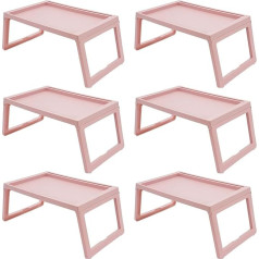 Oldmfzp 6er-Pack Tablett-Klapptisch, Mini-Klapptisch-Tablett for Zuhause, Essen auf dem Bett, Sofa, Laptops, Party, perfekt for Sofa und Bett