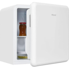 Exquisit Mini Fridge CKB45-0-031F White | Cool Box | 47 Litre Capacity | Hotel Refrigerator | Retro Style