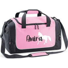 mamir home Sports Bag, Pink/grey/white, Children's luggage