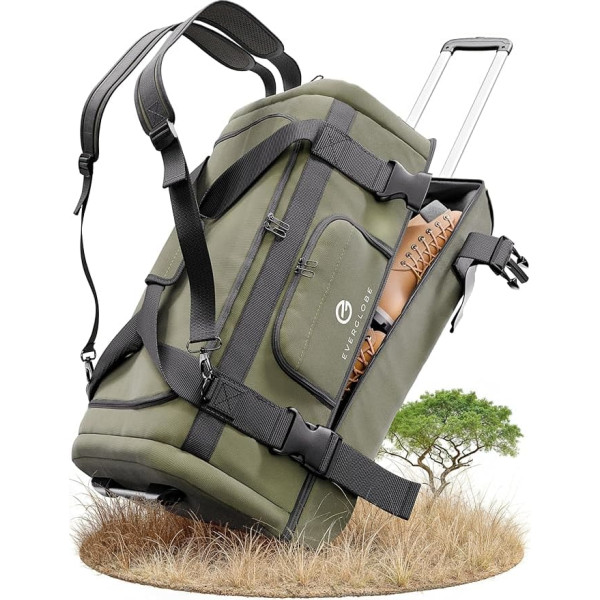 EVERGLOBE Travel Bag 3-in-1 [recycled], khaki