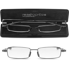 Read Optics Folding Reading Glasses +1 to +3.5 Easy Fold Flat High Quality Glasses with Durable Protective Case