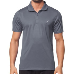 CFLEX Sportswear Collection Men's Fitness Polo Shirt, black
