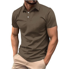 KOG Polo Shirt Men's Polo Shirt Short Sleeve Clothing Plain Tee Business Cotton Top Boy T-Shirts Fashion T-Shirts Teenager Shirt Collar Casual Sports Shirt Plain Oversize T-Shirt Dress Shirt