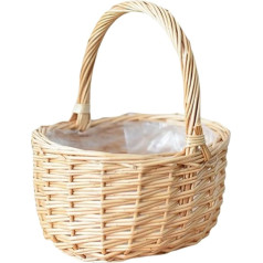 Children's Easter Basket, Wicker Basket with Handle, Braided Basket, Basket with Handle, Wicker Basket, Shopping Basket, Braided Wooden Basket, Gift Basket, Fruit Basket, Easter Basket