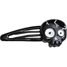 Fitooles Modische Totenkopf-Haarspange, Uni, stilvolles Accessoire für Partys und den täglichen Gebrauch, Haarteile, Kostüm-Haar