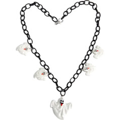 Tuxxjzm Halloween Necklace, Necklace, Halloween Necklace, Halloween Jewellery, Ghost Long Chain Necklaces for Women and Girls
