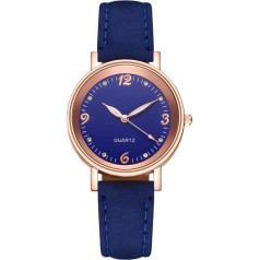 LIWEARE Women's Watch, Women's Analogue Quartz Watch with PU Leather Strap, Watches Women's Classic Watch Casual Quartz Watch Dress Watch