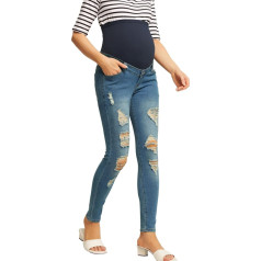 Maacie Maternity Trousers Jeans Stretchy Pregnancy Jeans High Waist Trousers for Pregnant Women 2025