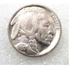 LKTingBax Historic US Coins Liberty Five Cents 1917 - American Commemorative Coin Morgan Dollar Buffalo Nickel Coin for Dad/Friends/Husband - Makes Life Easier