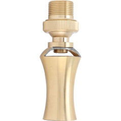 Duokon Brass Adjustable Jet Spray Head, Ice Tower Cedar Water Fountain Nozzle Spray Head Adjustable Pond Sprinkler for Pond Fountain (G1/2 Female Thread G3/4 Male Thread 25 mm)