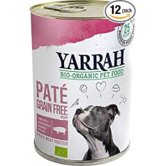 Yarrah - Organic Paté for Dogs with Pig - 12 x 400 g
