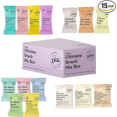 Dig /Get Raw - Ultimate Snack Mix Box - All Products in One Box! - Healthy Snacks, Vegan, Gluten-Free and No Refined Sugar, The Ideal Office Snack for Everyone - 15 Pieces, 623 g
