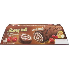 Honey Roll Marlenka with Cocoa and Raspberries 300 g