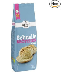 Bauckhof - Fast rolls oats gluten-free organic - 0.5 kg - pack of 6