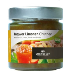 Cosmoveda Organic Ginger Lime Chutney, 225 g (4)