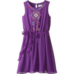 Blush by Us Angels Girls Embroidered Sleeveless Dress