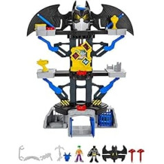 Imaginext CHH91 Transforming Batcave, Batman Playset with Lights and Dart Launcher with Batman and Joker Figures, Suitable From 3 Year Old