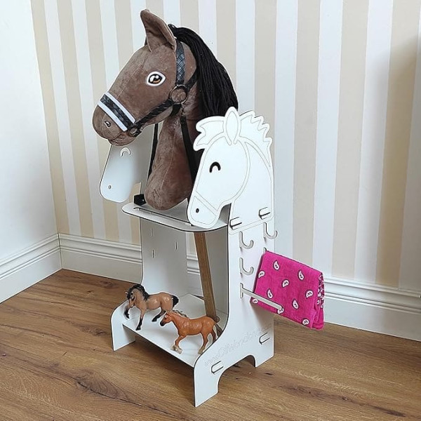 OliwoodCnc Hobby Horse Stable, White Stable, Horse Stable, Hobby Horse Stable