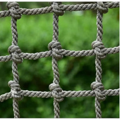 Kletternde Gurtbänder Kletterfrachtnetz, Robustes Seilkletternetz for Kletterzubehör im Innen- und Außenbereich Gewebtes Trenngitter Sisalseil Zaungeflecht(1 * 2m)