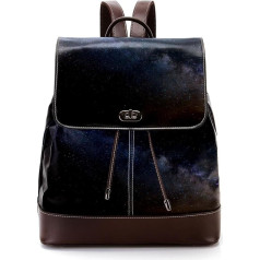 Personalisierte Schultaschen Büchertaschen für Teenager, fantastisches Himmelsmuster, Mehrfarbig, 27x12.3x32cm, Rucksack Rucksäcke