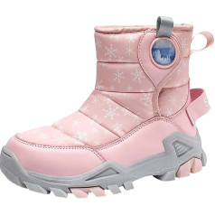 Girls Winter Boots 36 Outdoor Warm Comfortable Non Slip Mid Calf Padded Small Big Kids Winter Shoes Snow Shoes 28