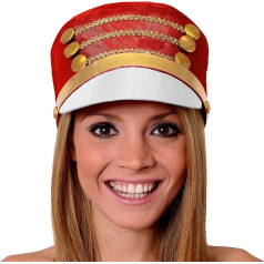 Toy Soldatin Hats Designs Mouse King The Nutcracker (from Hat Fancy Dress® = The Hat in Red/Gold with White Shade (of the Hat Hat Hat Retention Bar 8 Different Quantities = The Diameter of 59/60 cm = The Perfect Accessory for Carnival Mardi Gras or Chris