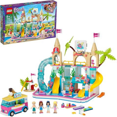 LEGO Friends Summer Fun Water Park 41430 Set Featuring Friends Stephanie, Emma, Olivia and Mason Buildable Mini-Doll Figures, Perfect Set for Creative Play, New 2020 (1,001 Pieces)
