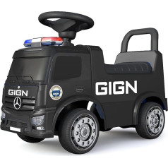 TURBO CHALLENGE - Mercedes Antos GIGN - Walker - 119218 - Freewheel - Black - Max. 25 kg - Plastic - Batteries Not Included - Children's Toy - Gift - From 12 Months