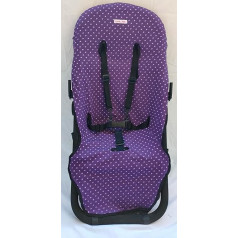 moon-bebe Thin Cotton Cover Compatible with Bugaboo Cameleon 2 and 3 Pushchairs (Purple)