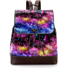 Galaxy Universum Himmelsmuster Personalisierte Schultaschen Büchertaschen für Teenager, Mehrfarbig, 27x12.3x32cm, Rucksack Rucksäcke